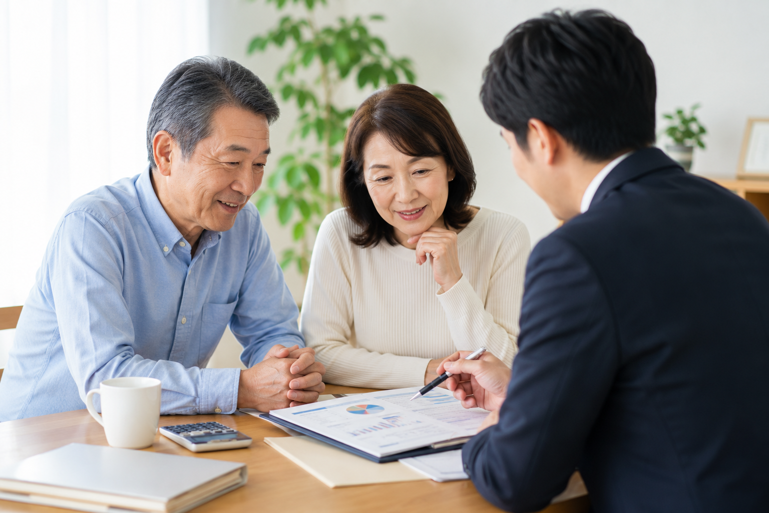相続について相談している様子